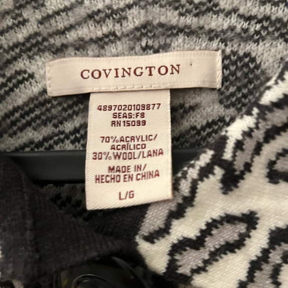 Vintage Wool Blend Leopard Print Cardigan Cape - Picture 4 of 4